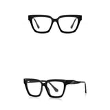 Techsuit Anti-Blue Light Glasses Reflex PC (LS083), pentru Women, Oversized, Square, Negru