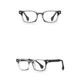 Techsuit Anti-Blue Light Glasses Reflex PC (LS084), pentru Men, Rectangular, Blue Transparent
