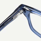 Techsuit Anti-Blue Light Glasses Reflex PC (LS084), pentru Men, Rectangular, Blue Transparent