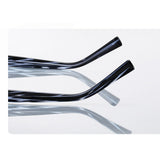 Techsuit Anti-Blue Light Glasses Reflex PC (2205), pentru Women, Square, Black / Argintiu