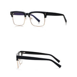 Techsuit Anti-Blue Light Glasses Reflex PC (2205), pentru Women, Square, Black / Argintiu