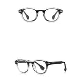 Techsuit Anti-Blue Light Glasses Reflex PC (LS088), pentru Women, Round, Black Gradient