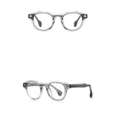 Techsuit Anti-Blue Light Glasses Reflex PC (LS088), pentru Women, Round, Gray Gradient