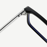 Techsuit Anti-Blue Light Glasses Reflex PC (LS091), pentru Men, Flat-Top, Negru