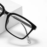 Techsuit Anti-Blue Light Glasses Reflex PC (LS091), pentru Men, Flat-Top, Negru
