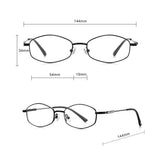 Techsuit Anti-Blue Light Glasses Reflex PC (LS501), pentru Women, Micro, Argintiu