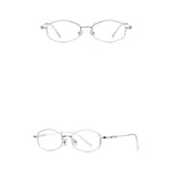 Techsuit Anti-Blue Light Glasses Reflex PC (LS501), pentru Women, Micro, Argintiu