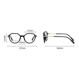 Techsuit Premium Anti-Blue Light Glasses Reflex PC (TM1062), Unisex, Browline, Unisex, Transparent Maro