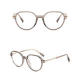 Techsuit Premium Anti-Blue Light Glasses Reflex PC (TM1062), Unisex, Browline, Unisex, Transparent Maro