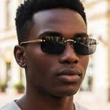 Ochelari de soare Techsuit Premium Sunglasses (S098), polarizati, UV400, argintiu