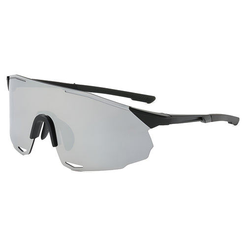 Ochelari de Sport Techsuit (8853), pentru Cycling, Sport Outdoor Activities, TR90 Frame, Unisex, Black / Argintiu