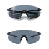 Techsuit Bike Glasses (8853), pentru Cycling, Sport Outdoor Activities, TR90 Frame, Unisex, Black / Argintiu