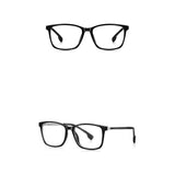 Techsuit Anti-Blue Light Glasses Reflex PC (LS202), pentru Women, Flat-Top, Negru