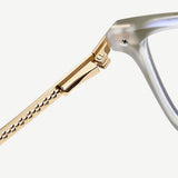 Techsuit Anti-Blue Light Glasses Reflex PC (LS202), pentru Women, Flat-Top, Olive