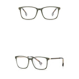 Techsuit Anti-Blue Light Glasses Reflex PC (LS202), pentru Women, Flat-Top, Olive