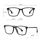 Techsuit Anti-Blue Light Glasses Reflex PC (LS202), pentru Women, Flat-Top, Redwood