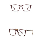 Techsuit Anti-Blue Light Glasses Reflex PC (LS202), pentru Women, Flat-Top, Redwood