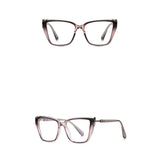 Techsuit Anti-Blue Light Glasses Reflex PC (LS250), pentru Women, Oversized, Pink Gradient