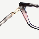 Techsuit Anti-Blue Light Glasses Reflex PC (LS250), pentru Women, Oversized, Pink Gradient
