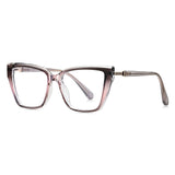 Techsuit Anti-Blue Light Glasses Reflex PC (LS250), pentru Women, Oversized, Pink Gradient