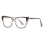 Techsuit Anti-Blue Light Glasses Reflex PC (LS250), pentru Women, Oversized, Pink Gradient