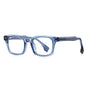 Techsuit Anti-Blue Light Glasses Reflex PC (LS084), pentru Men, Rectangular, Blue Transparent