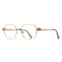 Techsuit Anti-Blue Light Glasses Reflex PC (3172), pentru Women, Rectangular, Brown / Auriu