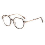 Techsuit Premium Anti-Blue Light Glasses Reflex PC (TM1062), Unisex, Browline, Unisex, Transparent Maro