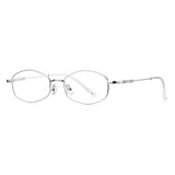 Techsuit Anti-Blue Light Glasses Reflex PC (LS501), pentru Women, Micro, Argintiu