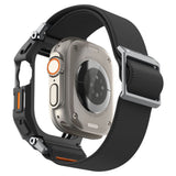 Curea pentru Apple Watch Ultra, Spigen Lite Fit Pro + Screen Protector (ACS11415), negru