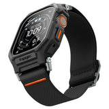 Curea pentru Apple Watch Ultra, Spigen Lite Fit Pro + Screen Protector (ACS11415), negru