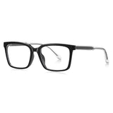 Techsuit Anti-Blue Light Glasses Reflex PC (LS091), pentru Men, Flat-Top, Negru