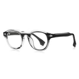 Techsuit Anti-Blue Light Glasses Reflex PC (LS088), pentru Women, Round, Black Gradient