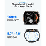 Folie Sticla Spigen, Liquid Air Pro Acs11416 Apple Watch Ultra Ultra 2 Ultra 3 Matte Koff D77310, negru