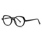 Techsuit Anti-Blue Light Glasses Reflex PC (LS051), pentru Women, Oversized, Negru