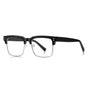 Techsuit Anti-Blue Light Glasses Reflex PC (2205), pentru Women, Square, Black / Argintiu
