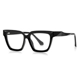 Techsuit Anti-Blue Light Glasses Reflex PC (LS083), pentru Women, Oversized, Square, Negru