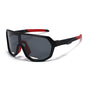 Techsuit Premium Kids Ochelari de soare (22312), Polarized, UV Protection, TR Frame, Sport Design, Black / Rosu
