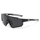 Techsuit Kids Polarized Ochelari de soare (R601), UV Protection, Gray Lens, TR Frame, Sport Design, Negru