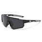 Techsuit Kids Polarized Ochelari de soare (R601), UV Protection, Gray Lens, TR Frame, Sport Design, Negru