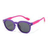 Ochelari de soare Techsuit Premium Kids Sunglasses (616), polarizati, UV400, roz;mov