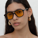 Ochelari de soare Techsuit Sunglasses (18266), polarizati, UV400, negru;portocaliu