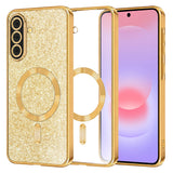 Husa pentru Samsung Galaxy A37 5G, Techsuit Lux Glitter MagSafe, argintiu
