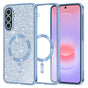 Husa pentru Samsung Galaxy A37 5G, Techsuit Lux Glitter MagSafe, bleu