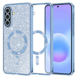 Husa pentru Samsung Galaxy A57 5G, Techsuit Lux Glitter MagSafe, bleu