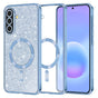 Husa pentru Samsung Galaxy A57 5G, Techsuit Lux Glitter MagSafe, bleu