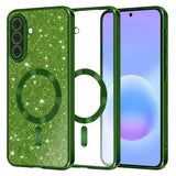 Husa pentru Samsung Galaxy A57 5G, Techsuit Lux Glitter MagSafe, albastru