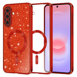 Husa pentru Samsung Galaxy A37 5G, Techsuit Lux Glitter MagSafe, argintiu