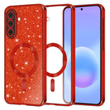 Husa pentru Samsung Galaxy A57 5G, Techsuit Lux Glitter MagSafe, argintiu
