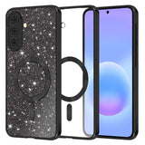 Husa pentru Samsung Galaxy A57 5G, Techsuit Lux Glitter MagSafe, argintiu